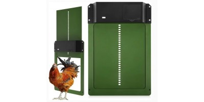 Automatic door for chickens - green