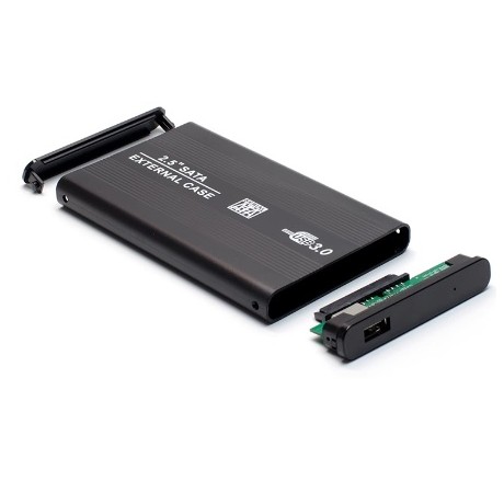 Externý 2.5" Sata - USB 3.0 - čierny, metal