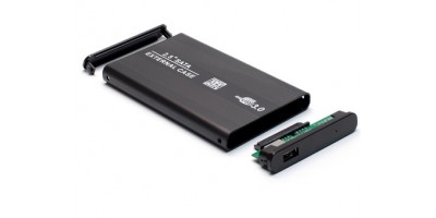 Externý 2.5" Sata HDD - USB 2.0 box - čierny