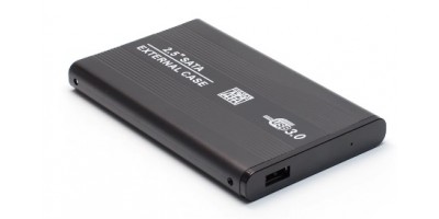 Externý 2.5" Sata HDD - USB 2.0 box - čierny