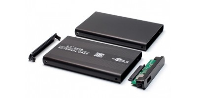 External 2.5" Sata HDD - USB 2.0 box - black