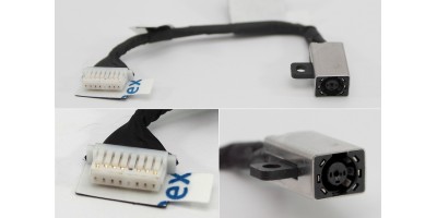 Napájecí konektor s kabelem Dell Inspiron 14 7415  P147G 2-in-1, Dell Vostro 14 5410, 15 5510 - 4,5x3,0mm - 8pin