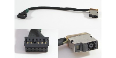 Napájecí konektor s kabelem HP Pavilion Gaming 15-DK 15-EP - 4,5x3,0mm - 2x6pin