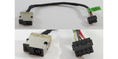 Napájací konektor s káblom HP 350 355 G1 G2 - 4,5x3,0mm -...