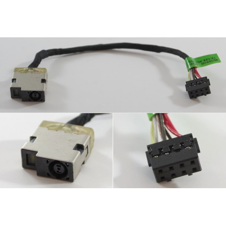 Napájecí konektor s kabelem HP 350 355 G1 G2 - 4,5x3,0mm - 2x4pin