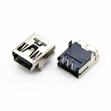 Connector mini USB B 5 pin female 10