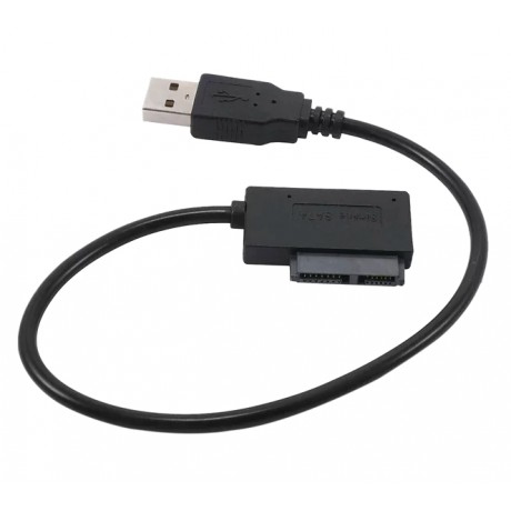 USB 2.0 To Mini Sata II 7+6 13Pin Adapter converter Cable for Laptop DVD/CD ROM