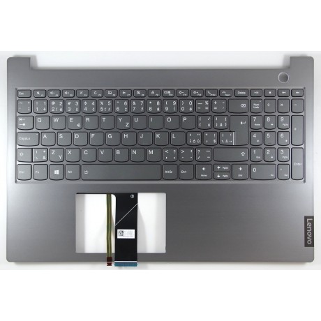 Czech keyboard Lenovo Thinkbook 15-IIL 15-IML gray CZ/SK backlight silver palmrest