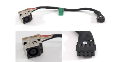 Napájecí konektor s kabelem HP ProBook 440 450 455 G0 G1 G2 - 7,4x5,0mm - 2x4pin