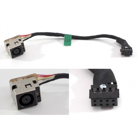 Napájecí konektor s kabelem HP ProBook 440 450 455 G0 G1 G2 - 7,4x5,0mm - 2x4pin