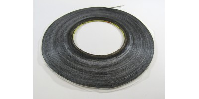 Lepiaca páska obojstranná čierna 2mm 50m 0,12mm