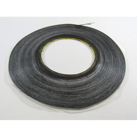 Adhesive tape double-sided black 2mm 50m 0.12mm