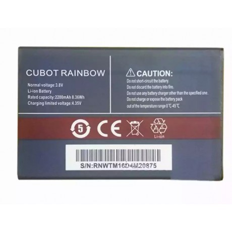Baterie mobilní telefon Cubot Rainbow - 2200mAh / 8,36Wh / 3,8V