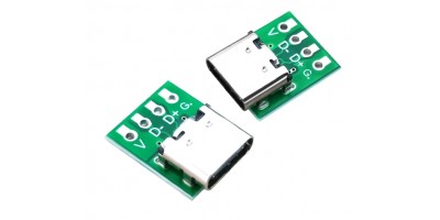 konektor micro USB-C female  board 4pin 02