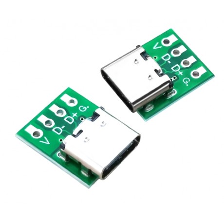Connector micro USB-C female board 4pin 02