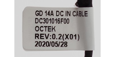 Power connector with cable Dell Vostro 3400 3401 3405 3480 ad. - 4.5x3.0mm - 6pin - DC301016F00