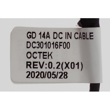 Power connector with cable Dell Vostro 3400 3401 3405 3480 ad. - 4.5x3.0mm - 6pin - DC301016F00