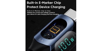 USB C to USB c rýchlonabíjací kábel 100W hnedý, 1m