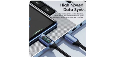 USB C to USB c rýchlonabíjací kábel 100W hnedý, 1m