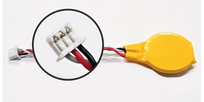 BIOS CMOS 2032 battery with cable - 3pin