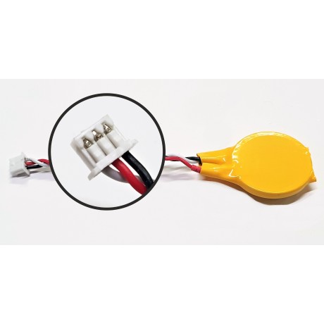 BIOS CMOS 2032 battery with cable - 3pin