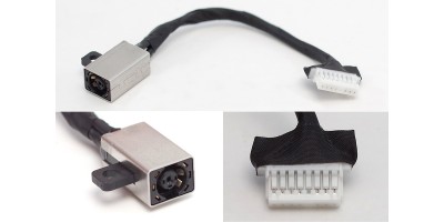 Napájecí konektor s kabelem Dell Inspiron 5501 5502 5505 5508 - 4,5x3,0mm - 7/8pin