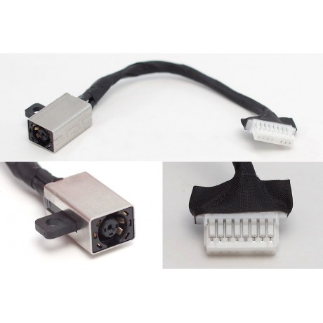 Power connector with cable Dell Inspiron 5501 5502 5505 5508 - 4.5x3.0mm - 7/8pin