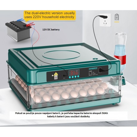Automatic incubator, hatcher 24 eggs, hen