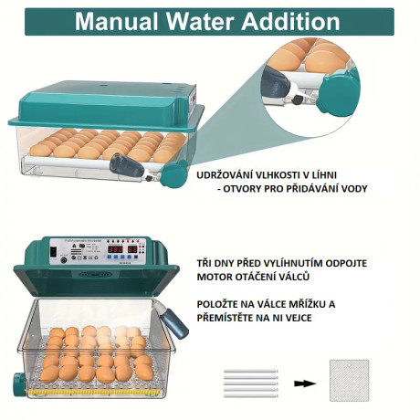 Smart Automatic Incubator, Hatchery 36 Eggs, Hen
