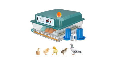 Chytrý automatický inkubátor, líheň pro 36 vajec, s krmítky