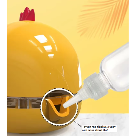 Chytrý inkubátor, líheň 5 vajec, pro domácnost