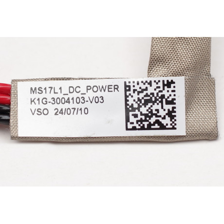 Napájací konektor s káblom MSI Katana GF66, GF76, Pulse GL66, Sword 15 A11UE - 4,5 x3, 0mm