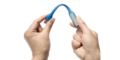 USB LED lampička k notebooku modrá