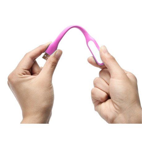 USB-LED-Lampe für einen Laptop rosa