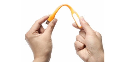 Orange USB LED laptop lamp