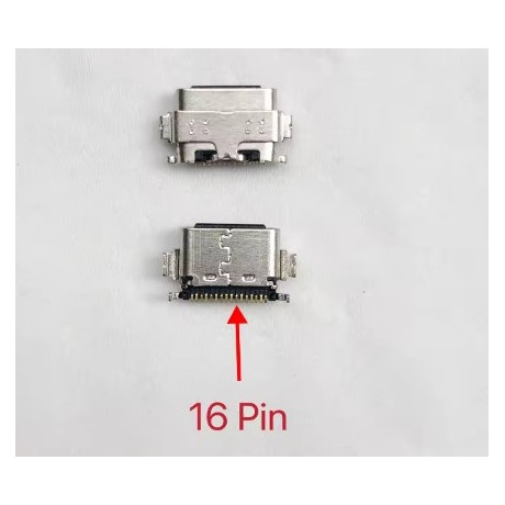 Micro-USB-C - TCL Tab 10S 9080 9081X 9081 9460G - 16-polig