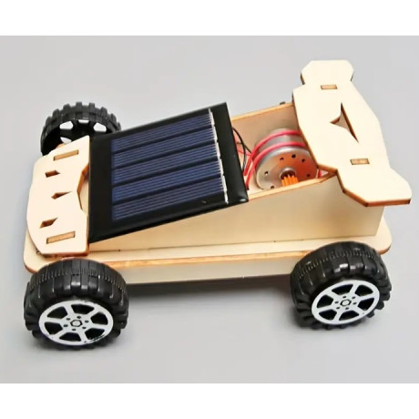Car, model on wheels, with electric motor