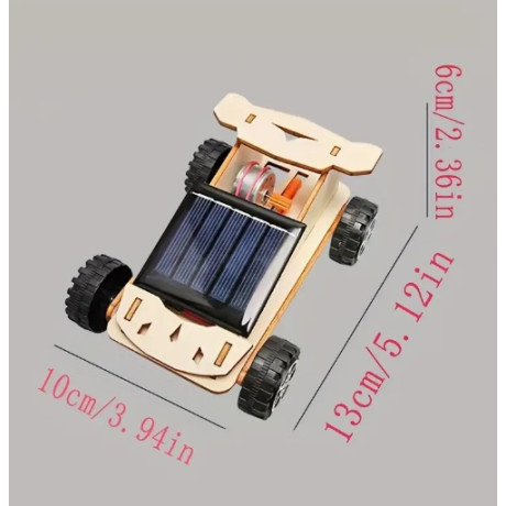 Car, model on wheels, with electric motor