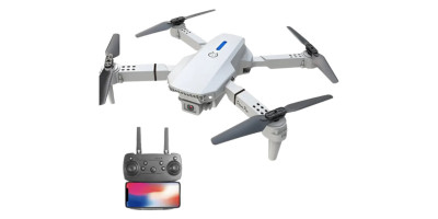 SET Drone E88 Nova with Camera, Wifi, 3 Batteries - gray