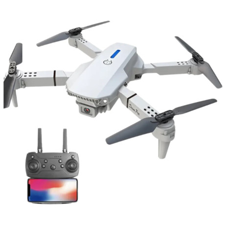 SET Drone E88 Nova with Camera, Wifi, 3 Batteries - gray