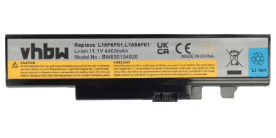 Ntb battery L10P6F01 for Lenovo Ideapad Y470, Y570 - 4400mAh