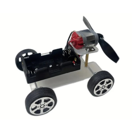 Auto, model na kolečkách, s vrtulí