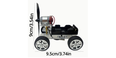 Auto, model na kolieskach, s vrtuľou