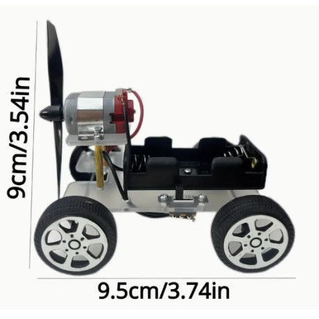Auto, model na kolieskach, s vrtuľou