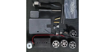 Auto, model na kolečkách, s vrtulí