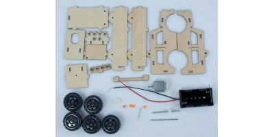 Geländewagen, Modell auf Rädern, mit Elektromotor