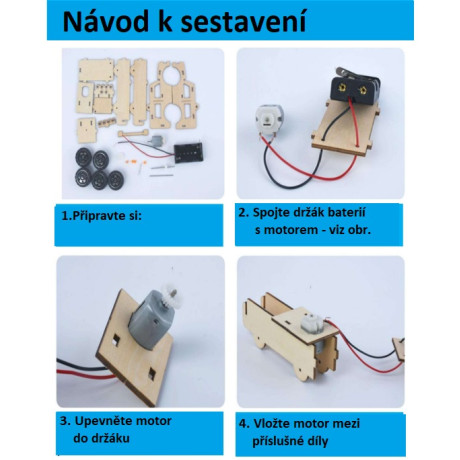 Terenní  auto, model na kolečkách, s elektromotorem