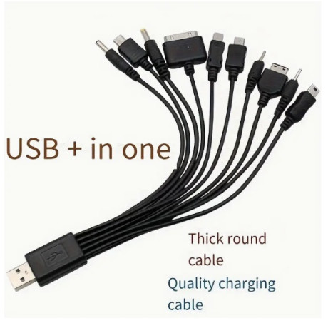 USB Nabíjecí kabel / redukce pro 10x mobil