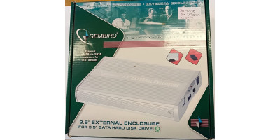 GEMBIRD external box for 3.5" SATA HDD, silver, SATA...