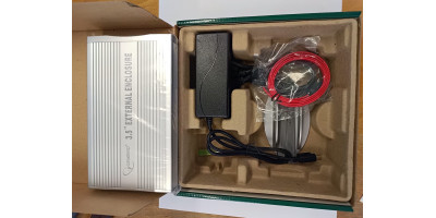GEMBIRD Externe Box für 3,5" SATA HDD, silber, SATA Anschluss, inkl. Netzteil